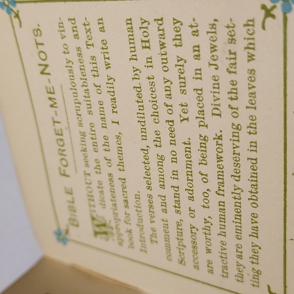 Vintage Mini Bible Forget Me Nots of Divine Promises - Picture 10 of 10